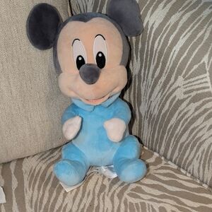 Disney Mickey Mouse Plush - Blue and Black Stuffed Animal NWOT